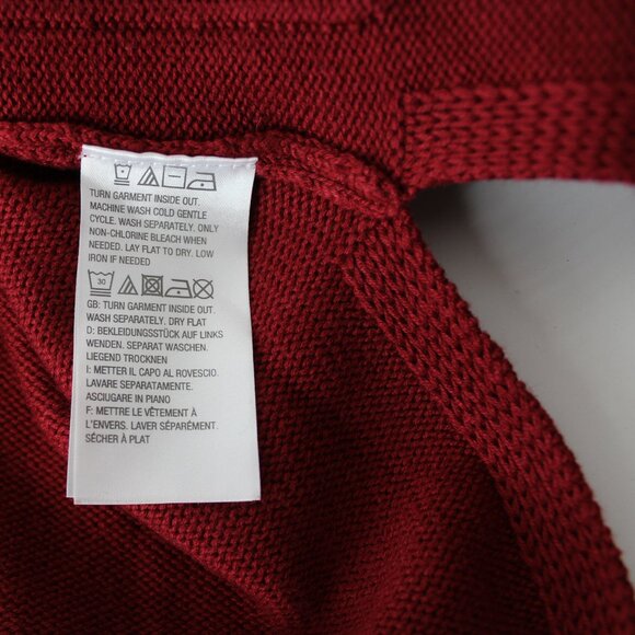 Bob Mackie Wearable Art floral embroidered womens cardigan sweater red XXS 2XS - Picture 7 of 8